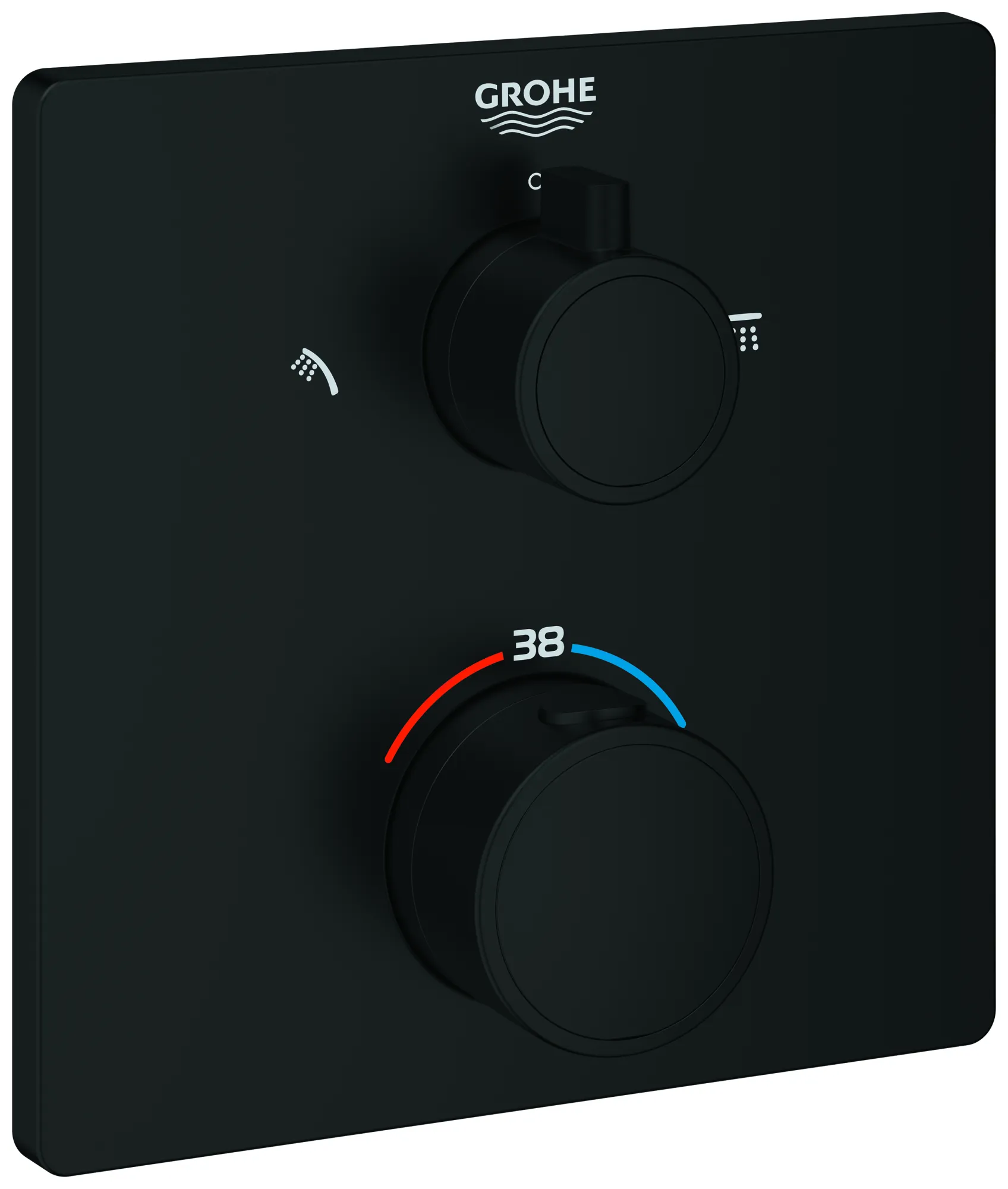 Grohe Unterputz-Armatur „Grohtherm“ Ausladung 0 mm Grohe Unterputz-Armatur „Grohtherm“ Ausladung 0 mm