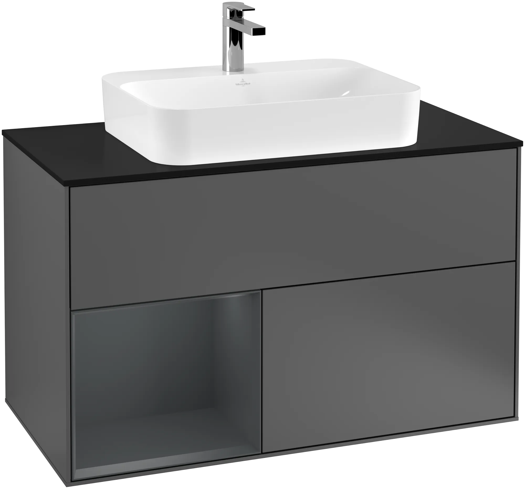 Villeroy & Boch Finion Waschbeckenunterschrank G36 1000x603x501mm Anthracite Matt Lacquer