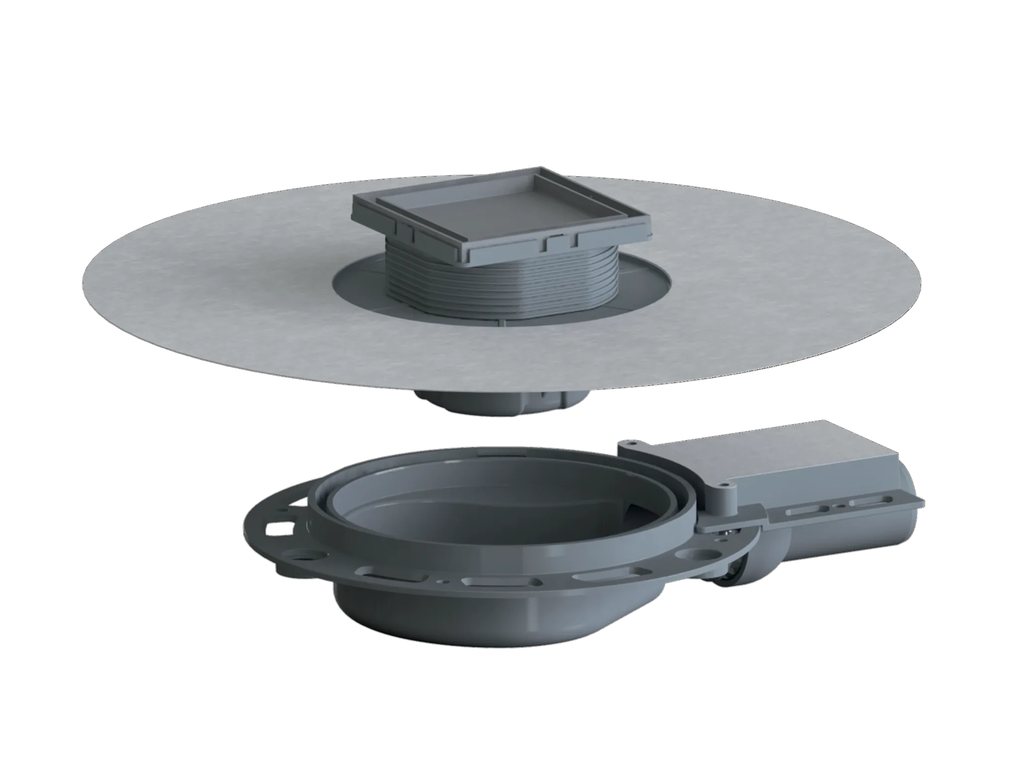 Bodenablauf DallDrain Ind. Plan OM, DN 40, 100 x 100 mm Bodenablauf DallDrain Ind. Plan OM, DN 40, 100 x 100 mm