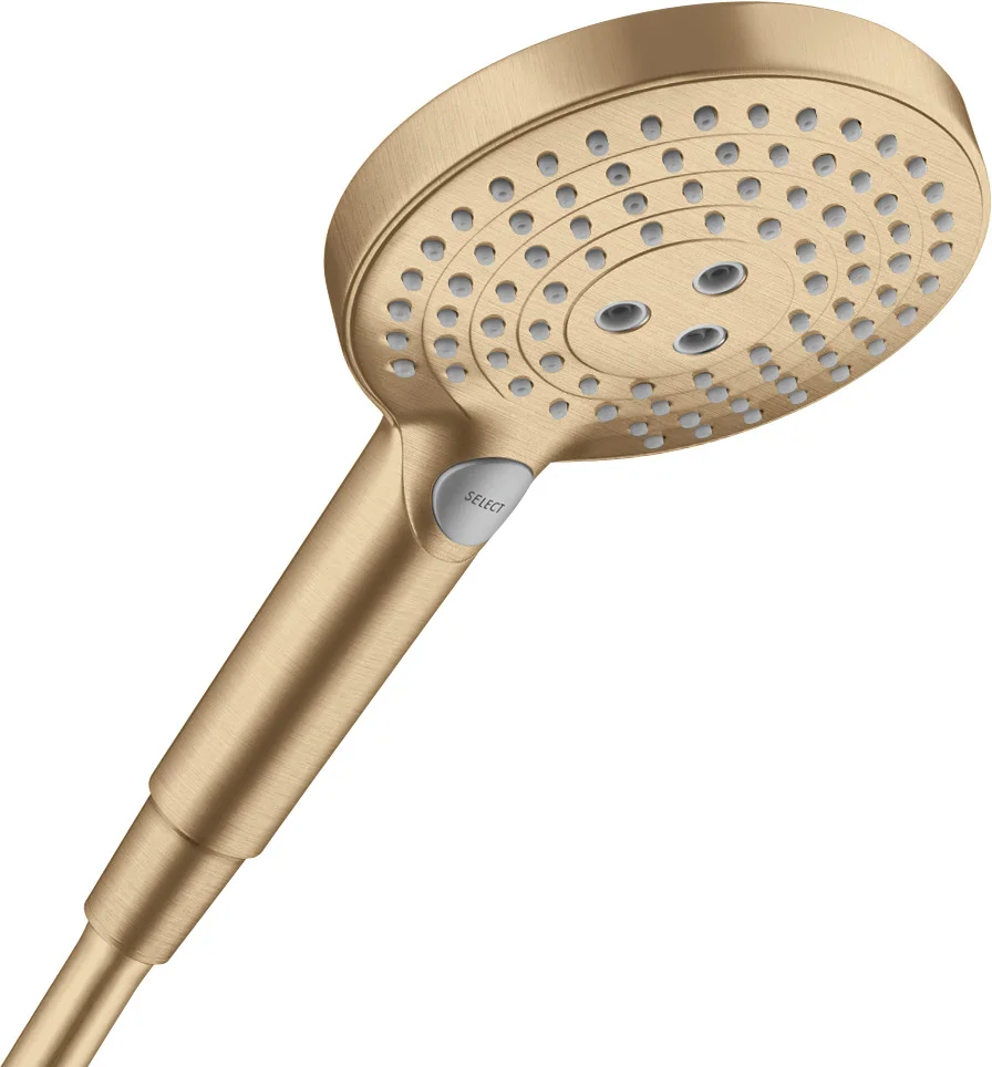Hansgrohe Handbrause Raindance Select S 120 EcoSmart BBR, Brushed Bronze, 125 mm Brausekopfgröße, 3 Strahlarten (Rain, RainAir, Whirl), QuickClean, max. Durchfluss 8,5 l/min bei 3 bar Hansgrohe Handbrause Raindance Select S 120 EcoSmart BBR, Brushed Bronze, 125 mm Brausekopfgröße, 3 Strahlarten (Rain, RainAir, Whirl), QuickClean, max. Durchfluss 8,5 l/min bei 3 bar