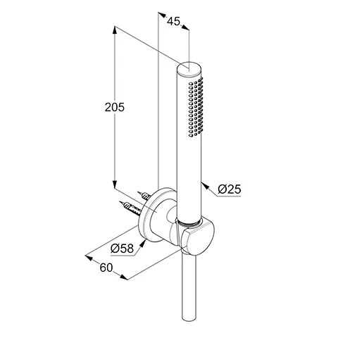 Kludi NOVA FONTE Puristic Wannen/Brause-Set 1S chrom Kludi NOVA FONTE Puristic Wannen/Brause-Set 1S chrom