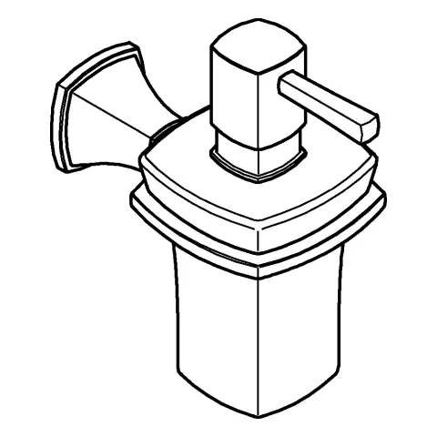 Halter Grandera 40910, mit Keramik-Seifenspender Halter Grandera 40910, mit Keramik-Seifenspender