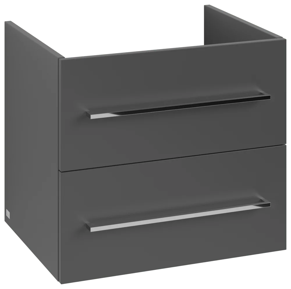 Villeroy & Boch Avento Waschbeckenunterschrank A88900, 576x514x484mm, 2 Auszüge, Graphite