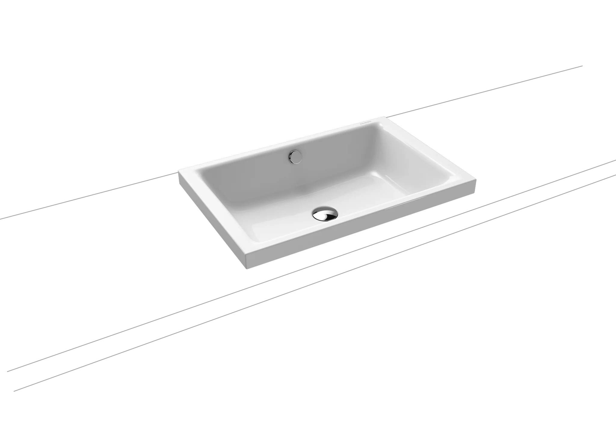 Kaldewei PURO S Aufsatzwaschtisch, alpinweiß, Perl-Effekt, 600 x 385 mm, Randhöhe 40 mm Kaldewei PURO S Aufsatzwaschtisch, alpinweiß, Perl-Effekt, 600 x 385 mm, Randhöhe 40 mm