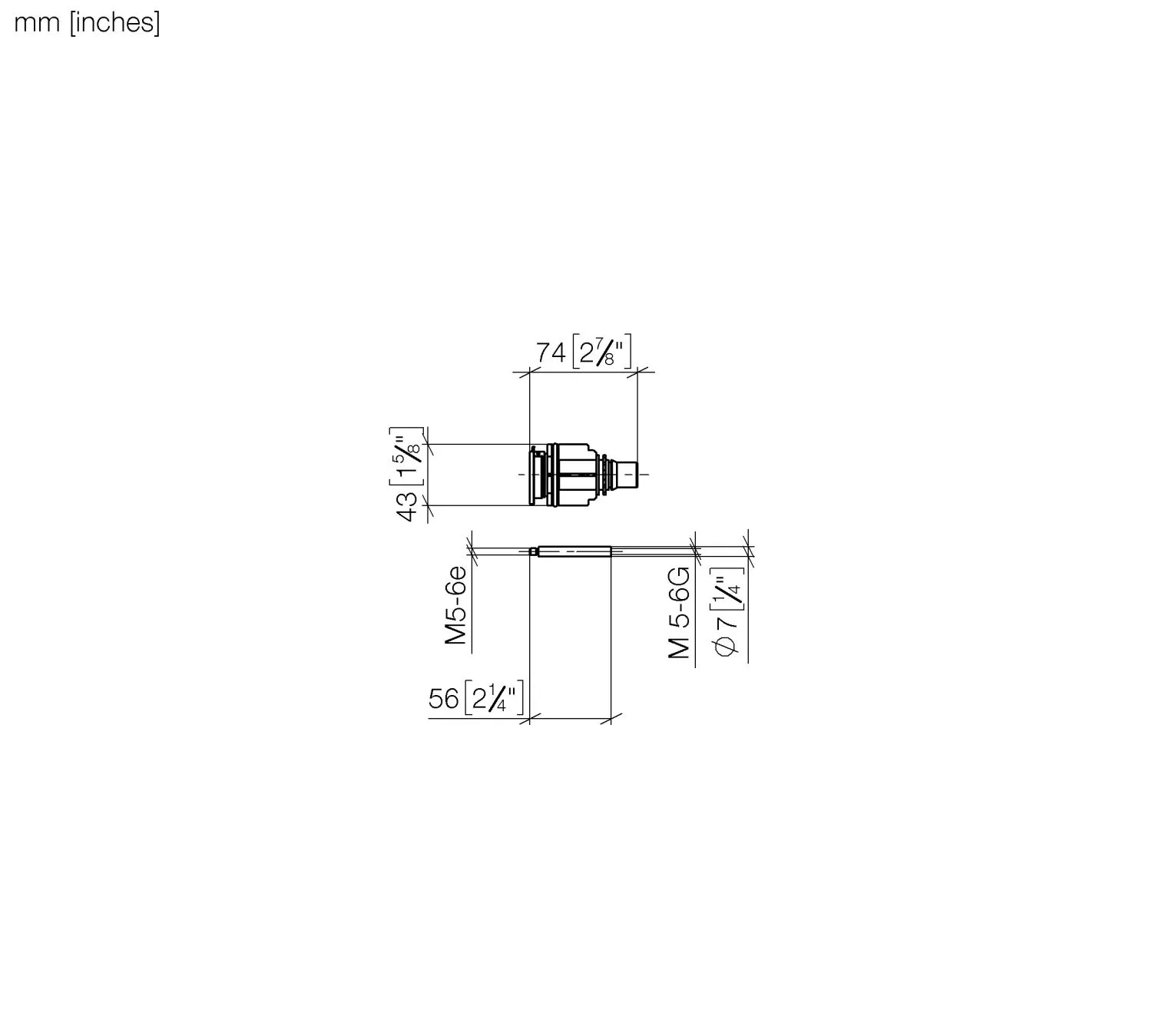 Dornbracht Verlängerung 46 mm für xTOOL Thermostatmodul