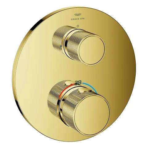 Thermostat-Brausebatterie Atrio Private Collection 24396, integrierter 2-Wege-Umstellung, Knopfbetätigung mit Metalleinlagen, Fertigmontageset fürRapido SmartBox, chrom Thermostat-Brausebatterie Atrio Private Collection 24396, integrierter 2-Wege-Umstellung, Knopfbetätigung mit Metalleinlagen, Fertigmontageset fürRapido SmartBox, chrom