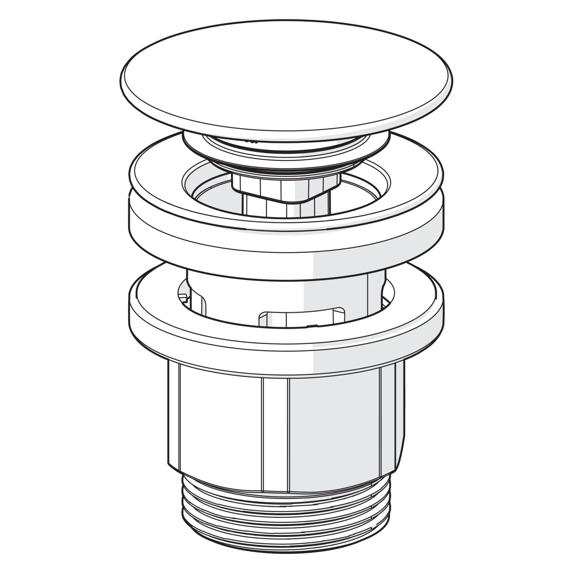 Hansa Ablaufgarnitur Modell 07620100 in Chrom Hansa Ablaufgarnitur Modell 07620100 in Chrom
