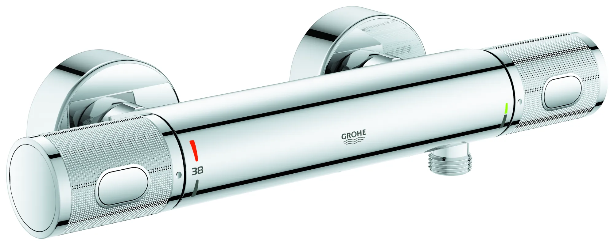 Thermostat-Brausebatterie Grohtherm 1000 Performance 34827, Wandmontage, eigensicher, Professional Edition, chrom Thermostat-Brausebatterie Grohtherm 1000 Performance 34827, Wandmontage, eigensicher, Professional Edition, chrom
