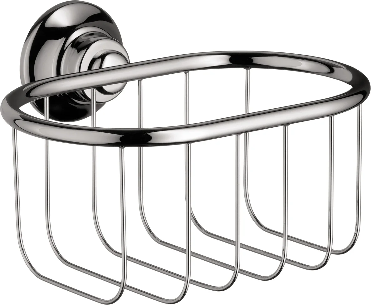 Hansgrohe AXOR Montreux Seifenkorb Wandversion, Chrom, Bohrloch-Durchmesser 6 mm, Bohrabstand 35 mm Hansgrohe AXOR Montreux Seifenkorb Wandversion, Chrom, Bohrloch-Durchmesser 6 mm, Bohrabstand 35 mm