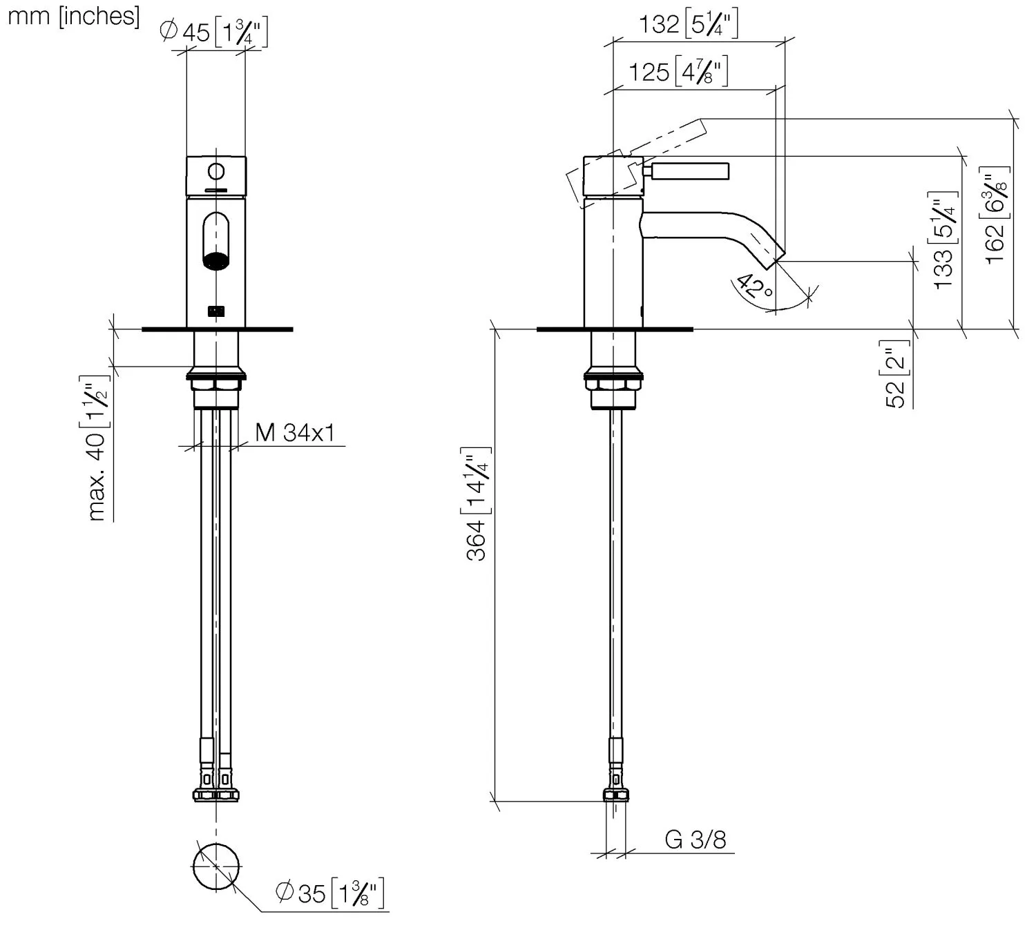 Waschtisch-Einhandbatterie ohne Ablaufgarnitur META Chrom 33526660 Waschtisch-Einhandbatterie ohne Ablaufgarnitur META Chrom 33526660