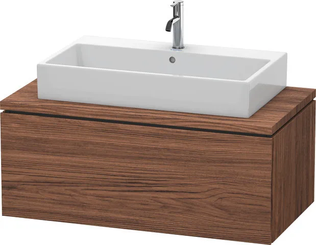Duravit Waschtischunterschrank wandhängend „L-Cube“ 102 × 40 × 54,7 cm Nussbaum Dunkel