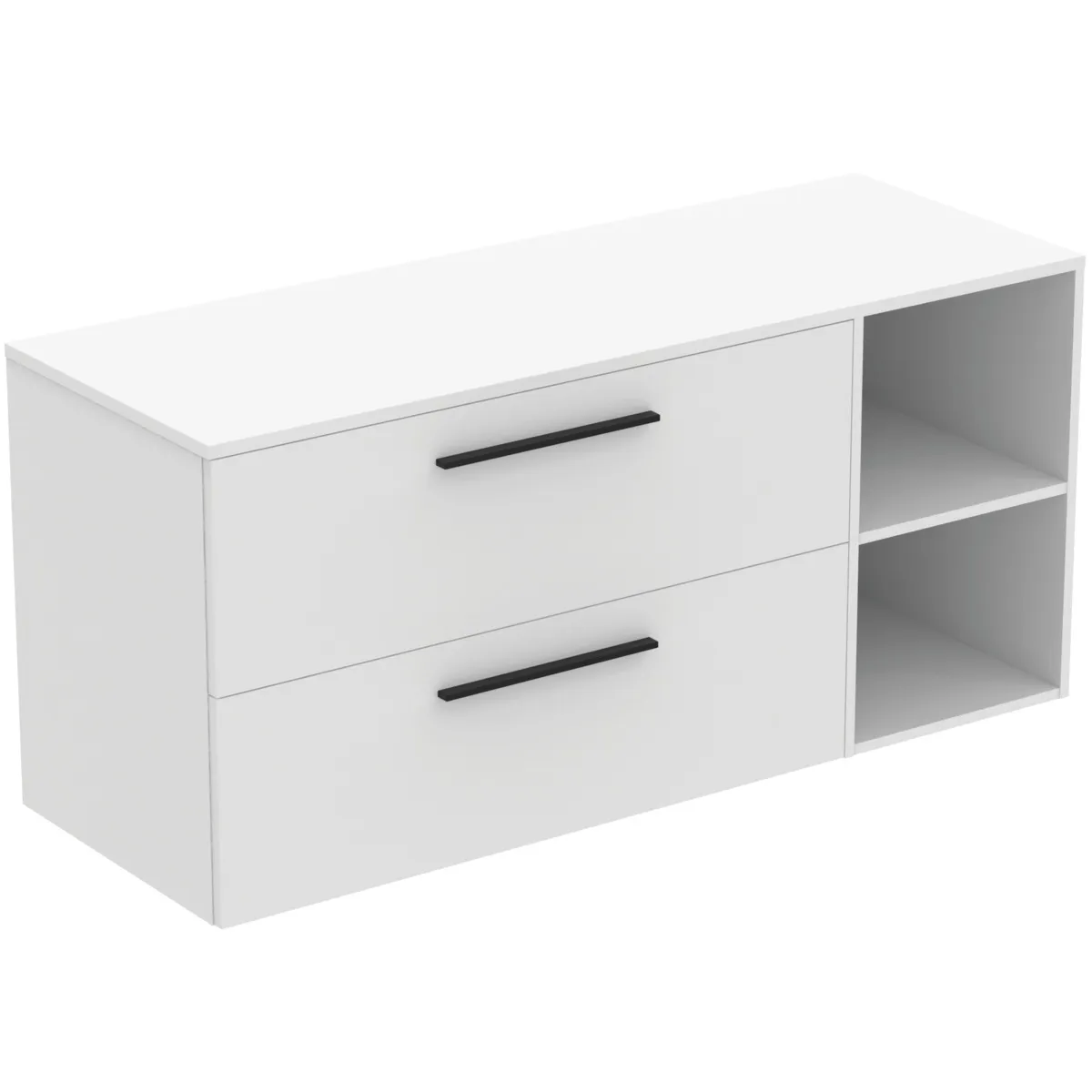 Ideal Standard i.life B 140cm Möbel-Set 2 Auszüge Schwarz/Weiß matt Ideal Standard i.life B 140cm Möbel-Set 2 Auszüge Schwarz/Weiß matt