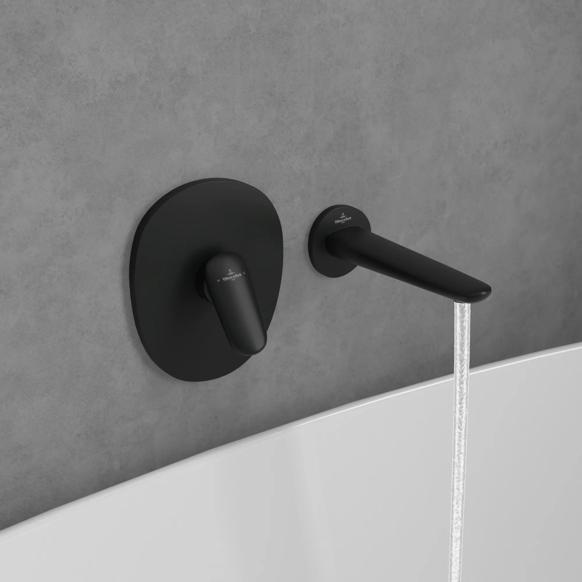 Badewannenauslauf „Antao“ 22,3 cm in Matt Black Badewannenauslauf „Antao“ 22,3 cm in Matt Black