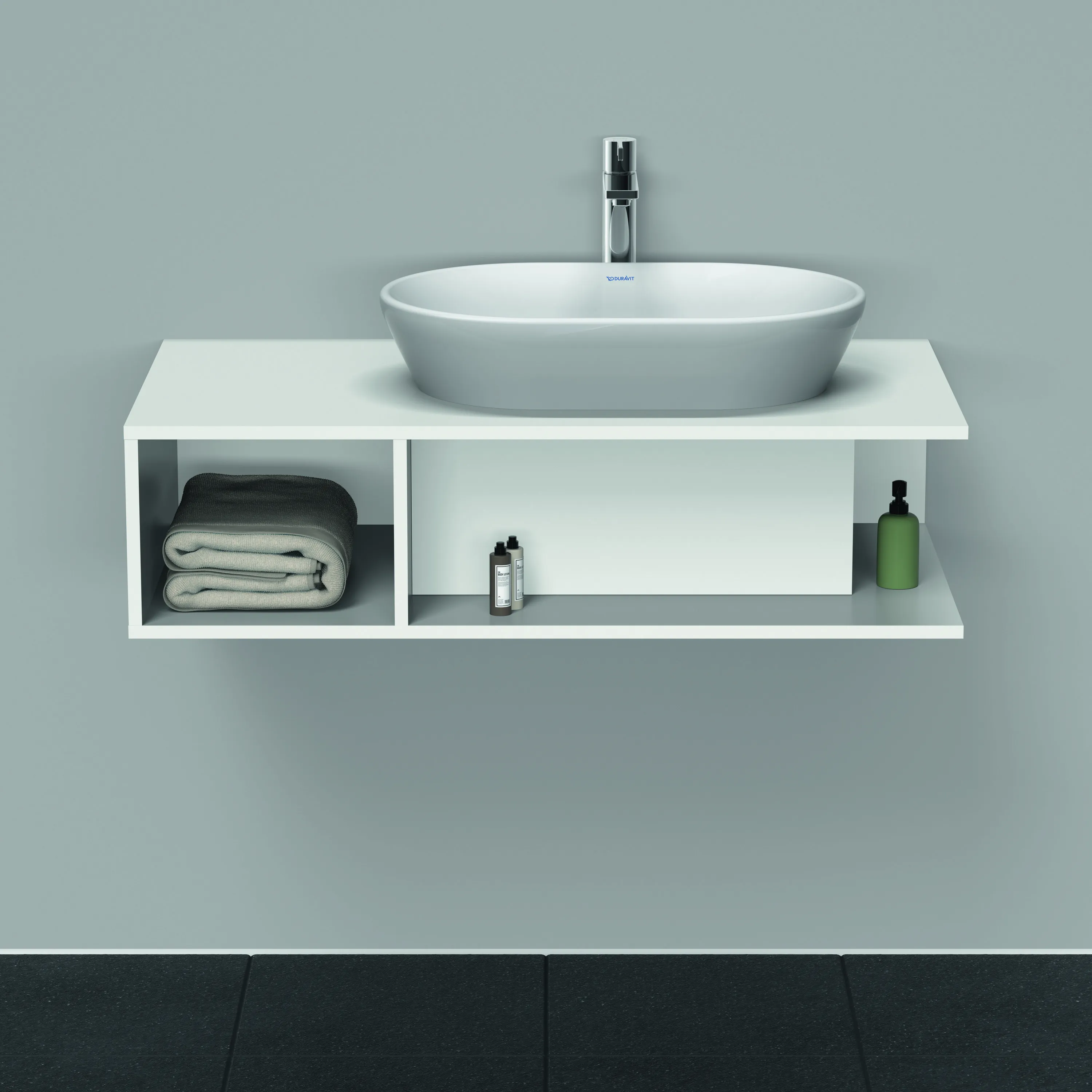 Duravit Waschtischunterschrank wandhängend „D-Neo“ 100 × 26 × 55 cm Weiß Matt Duravit Waschtischunterschrank wandhängend „D-Neo“ 100 × 26 × 55 cm Weiß Matt