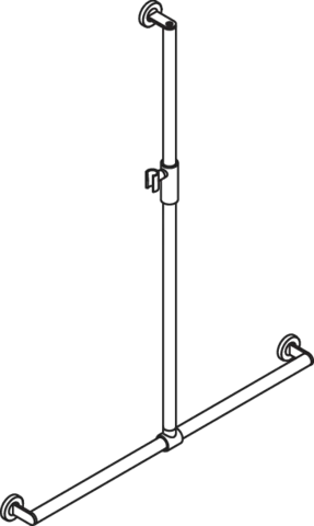 HEWI Haltegriff „System 900“, Befestigung verdeckt HEWI Haltegriff „System 900“, Befestigung verdeckt