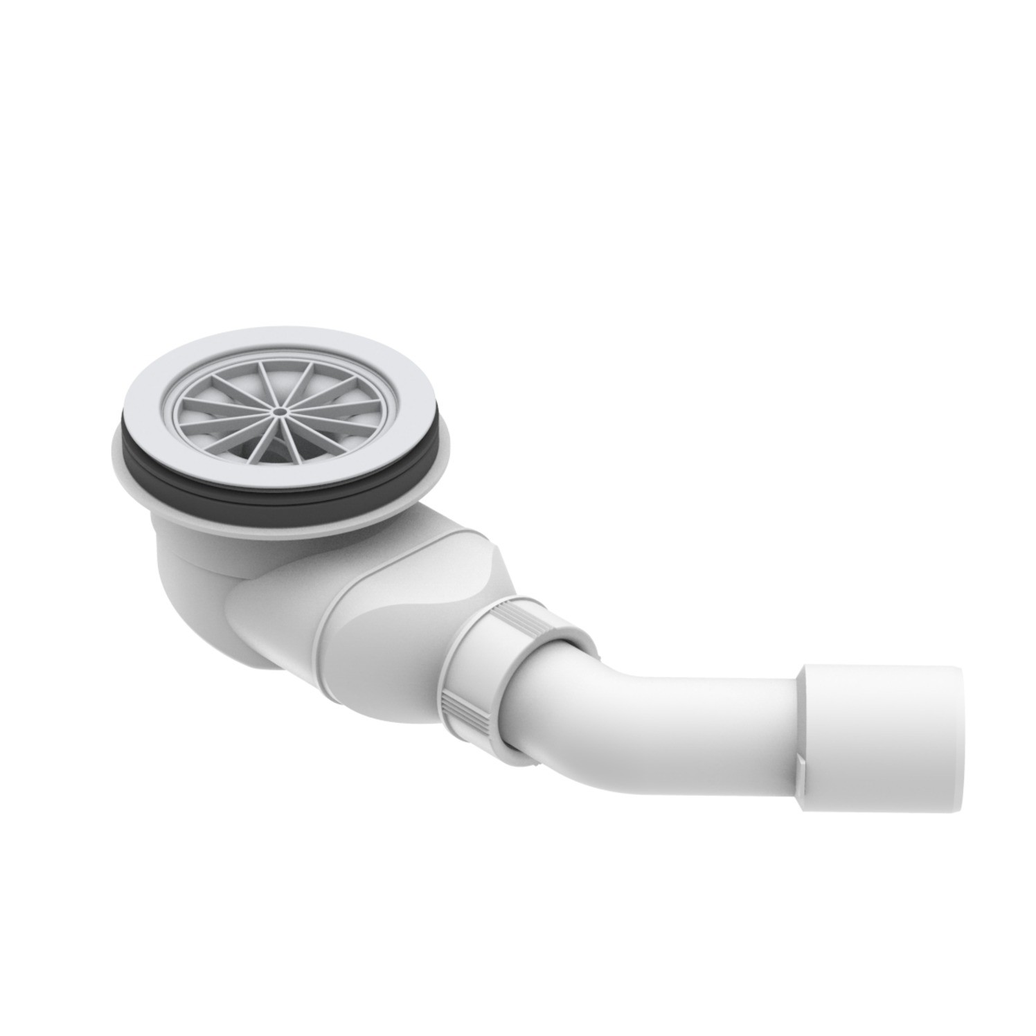 Villeroy & Boch Duschwanne inkl. Wannenträger und Ablaufgarnitur „Architectura MetalRim“ 100 × 100 cm