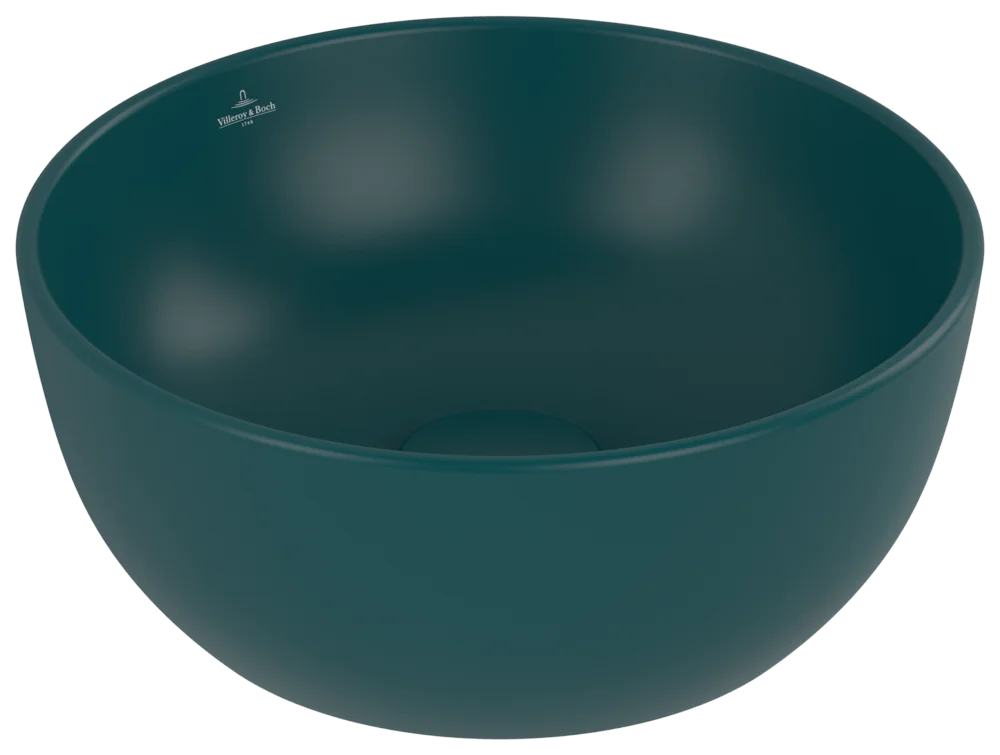 Villeroy & Boch Aufsatzwaschbecken Artis, Rund, Teal CeramicPlus, 325x325x135 mm, TitanCeram, Classic