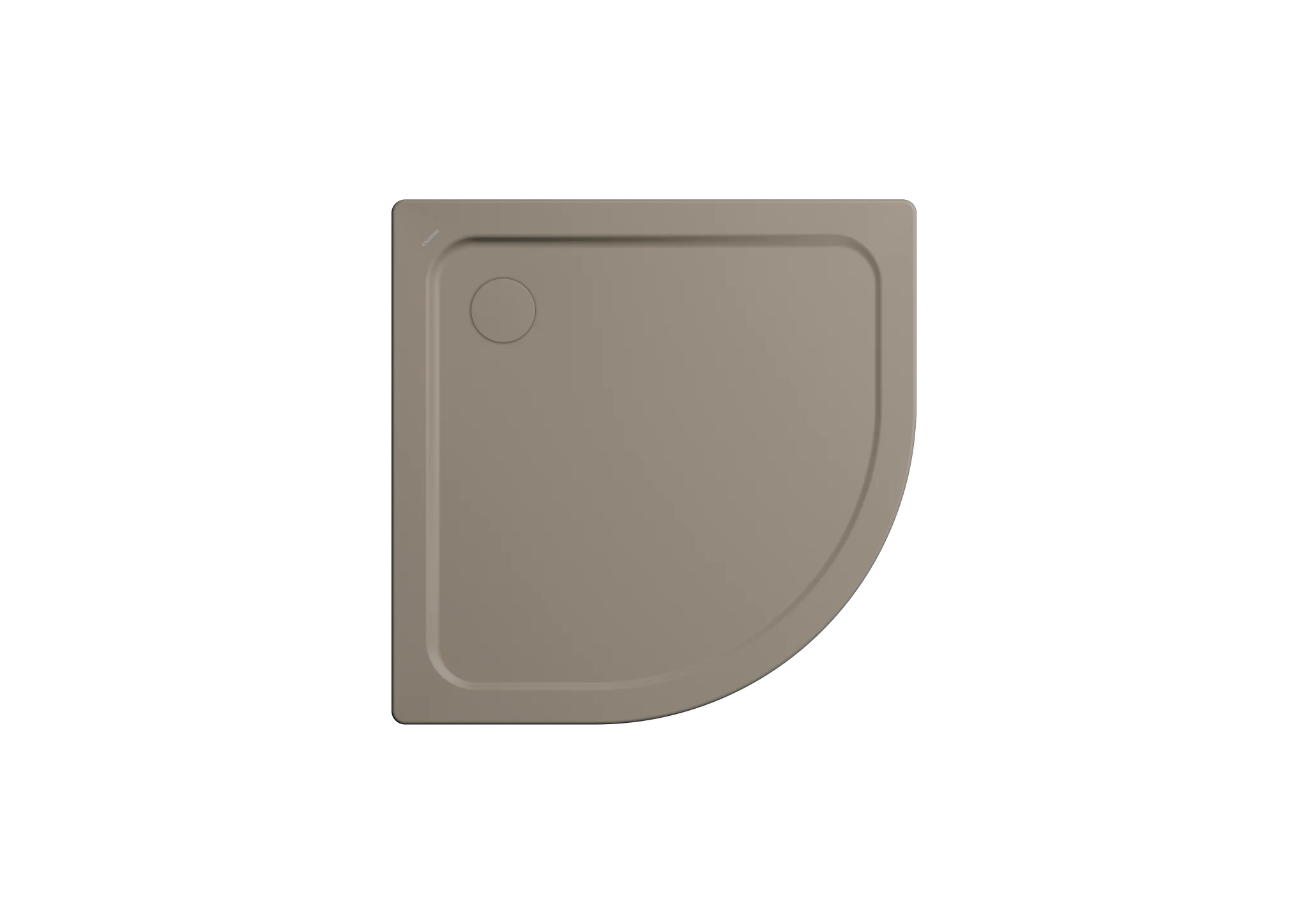 Kaldewei ARRONDO Duschfläche, 900x900 mm, warm grey 60, Perl-Effekt