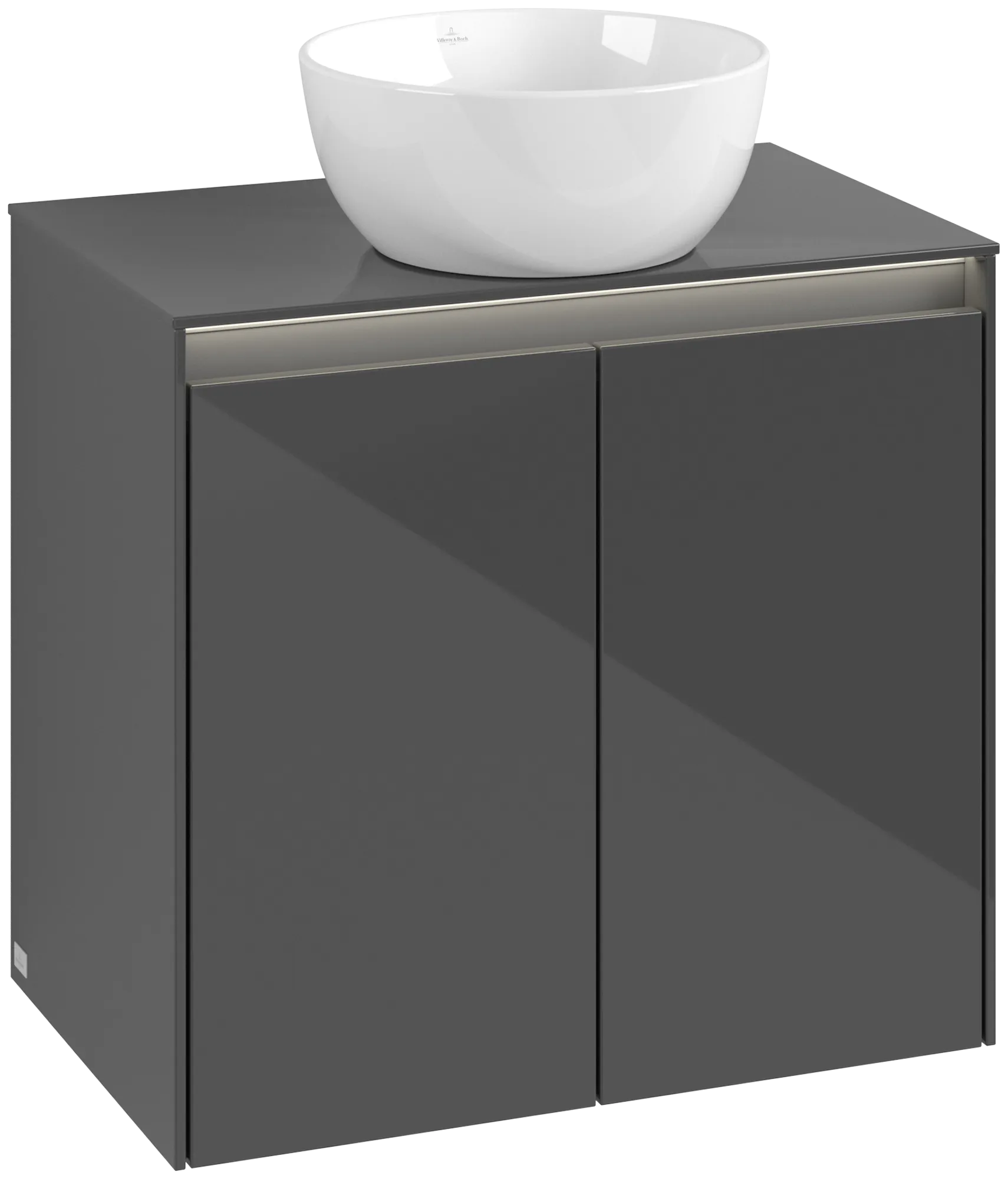 Villeroy & Boch Collaro Waschbeckenunterschrank C150B0, 600x548x380 mm, Glossy Grey