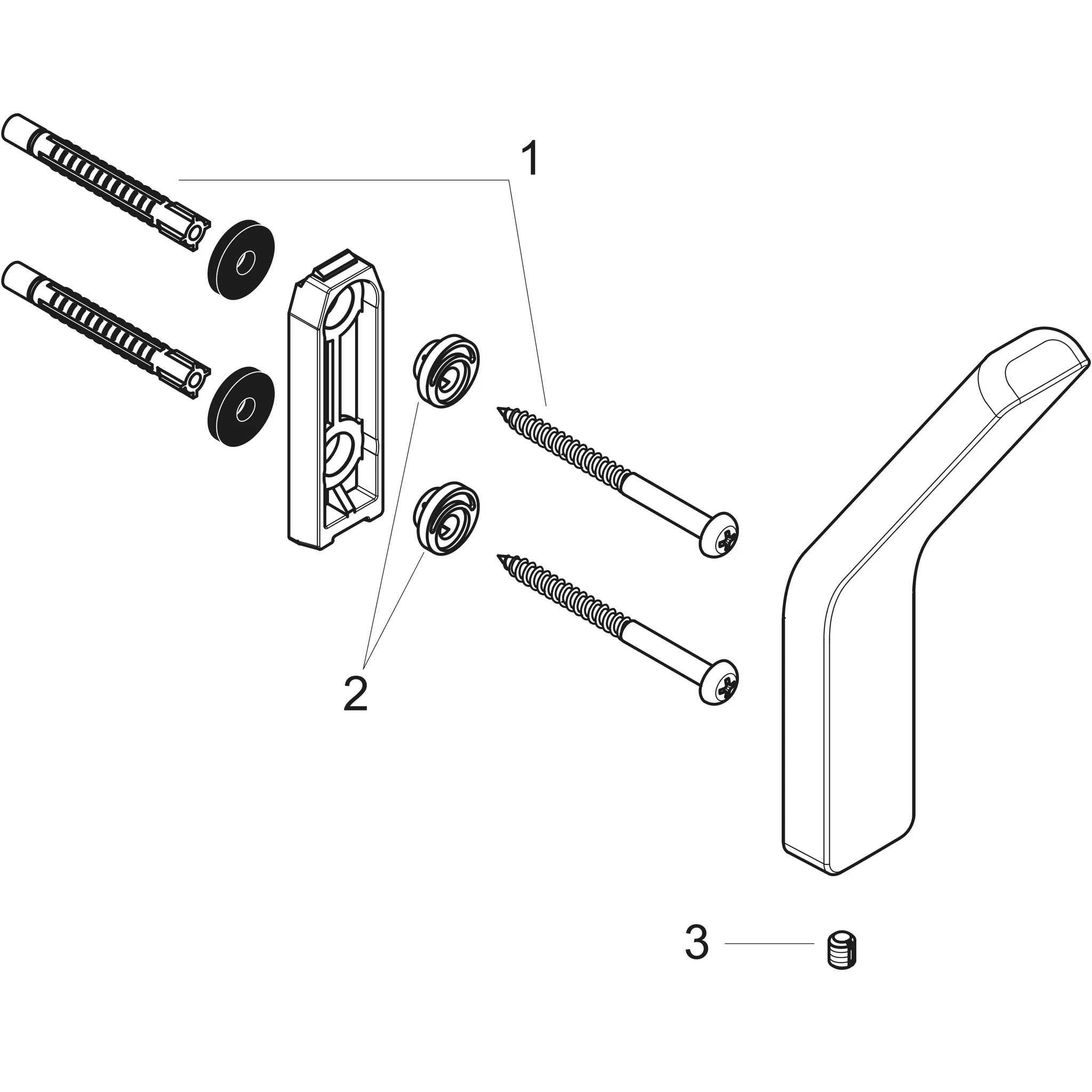Hansgrohe AXOR Universal Softsquare Handtuchhaken, Chrom Hansgrohe AXOR Universal Softsquare Handtuchhaken, Chrom