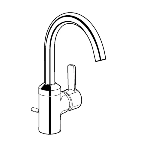 Kludi ZENTA Waschtisch-Einhandmischer chrom, DN 15, 1-Lochmontage
