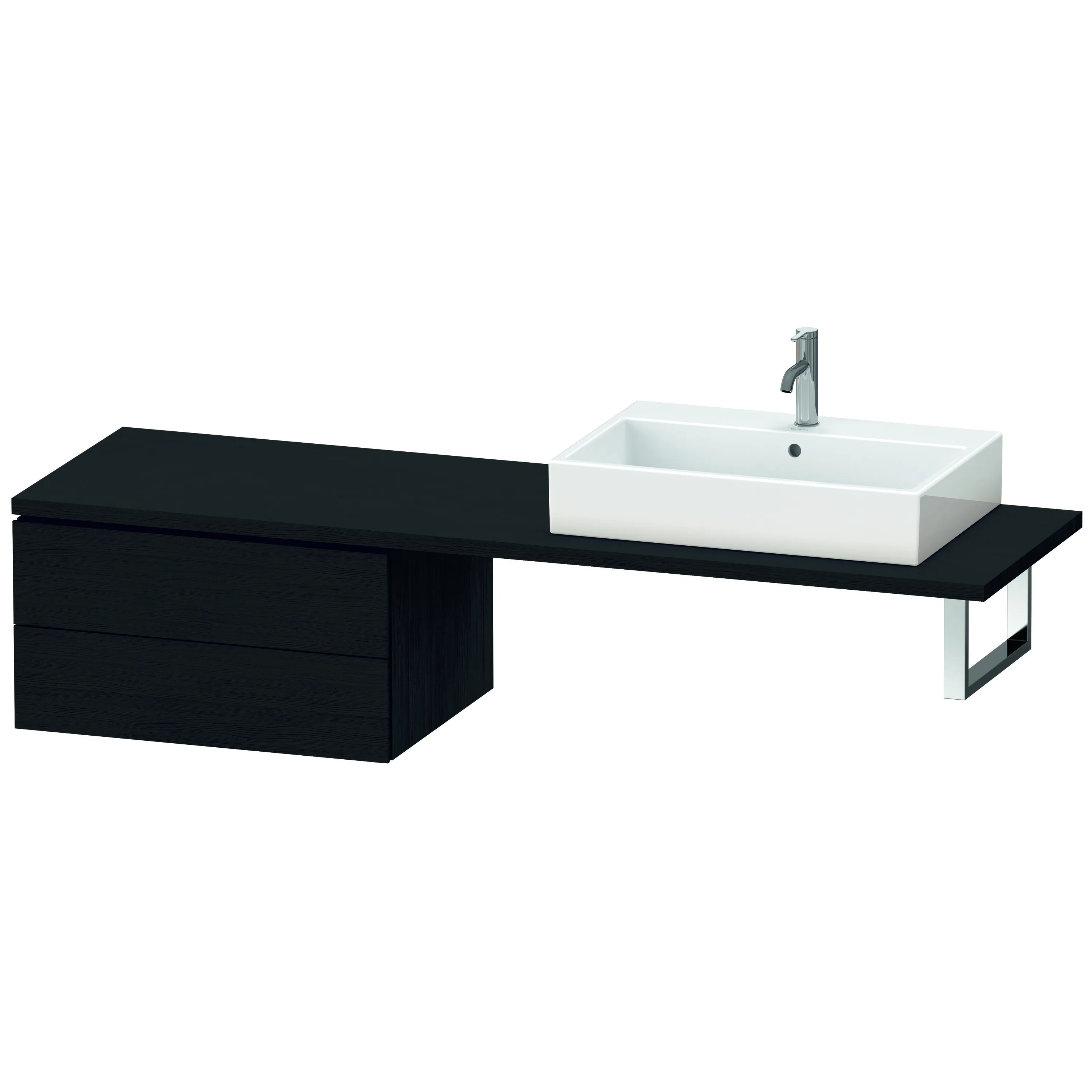 Duravit Unterschrank für Konsole „L-Cube“ 72 × 40 × 54,7 cm Eiche Schwarz