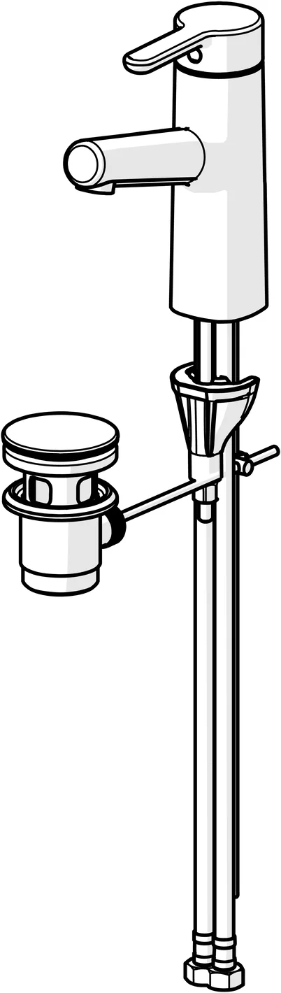 HansaDESIGNO Style Waschtischarmatur Einhebelmischer Chrom