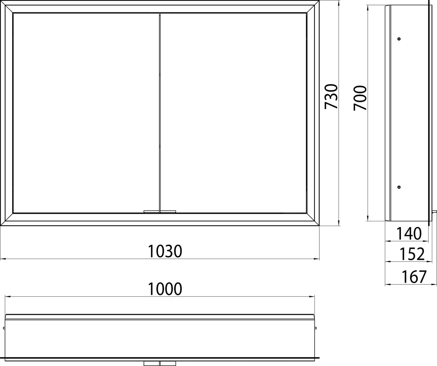 emco Spiegelschrank „prime“ Facelift 103 × 73 × 16,7 cm