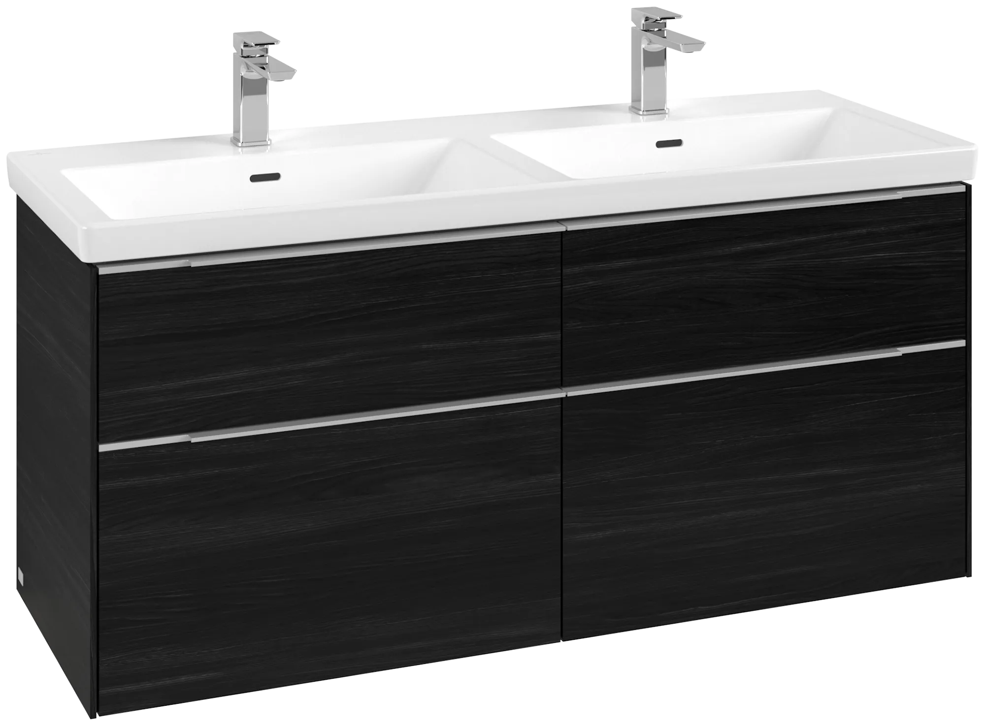 Villeroy & Boch Subway 3.0 Waschbeckenunterschrank C568L0, 1272 x 576 x 478 mm, Black Oak