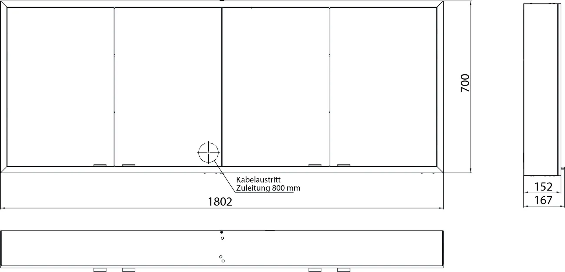 emco Spiegelschrank „prime“ Facelift 180,2 × 70 × 16,7 cm