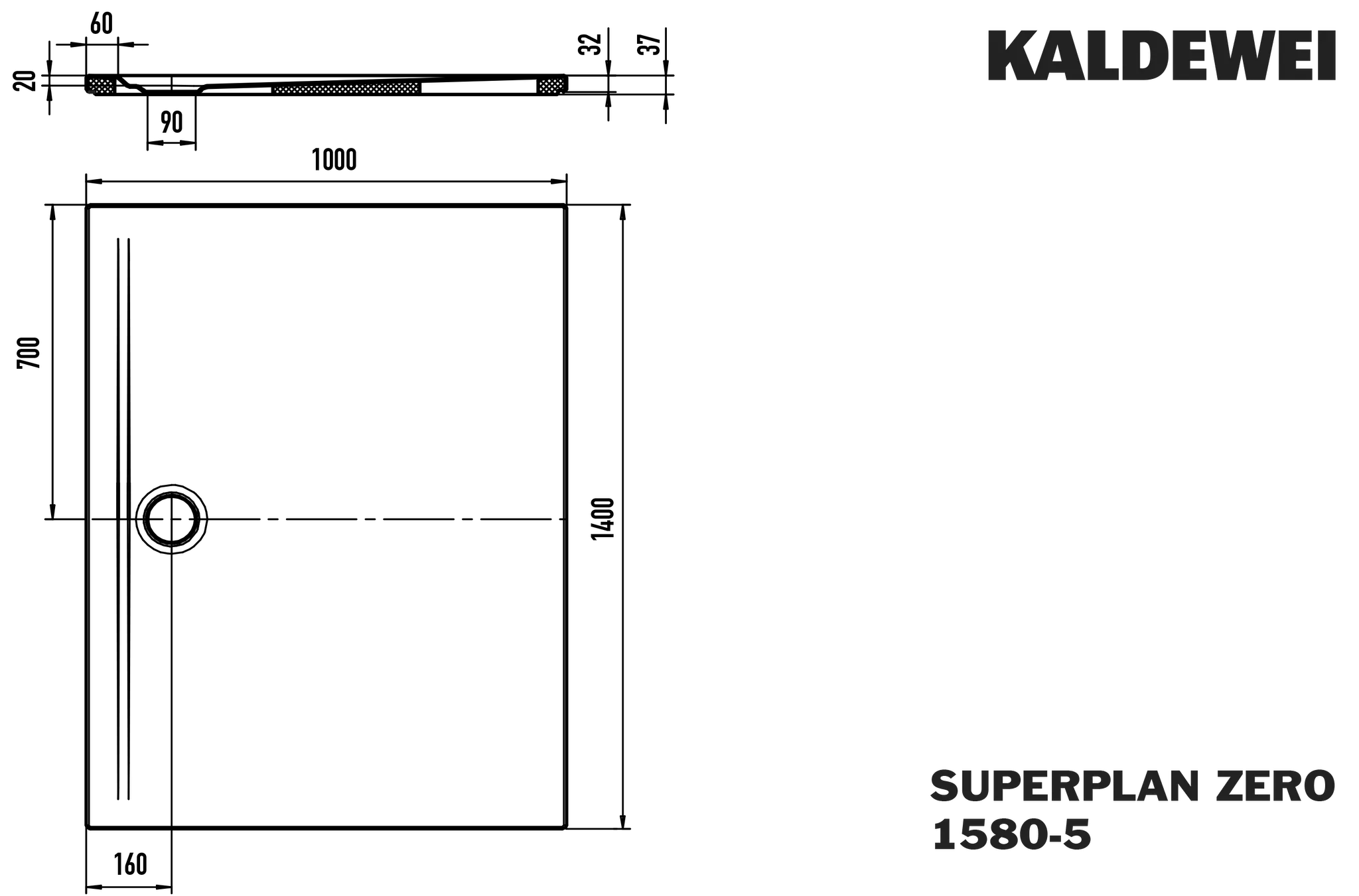 Kaldewei rechteck Duschwanne „Superplan Zero“ 100 × 140 cm ohne Oberflächenbeschichtung, mit Invisible Grip, in warm grey 80 Kaldewei rechteck Duschwanne „Superplan Zero“ 100 × 140 cm ohne Oberflächenbeschichtung, mit Invisible Grip, in warm grey 80