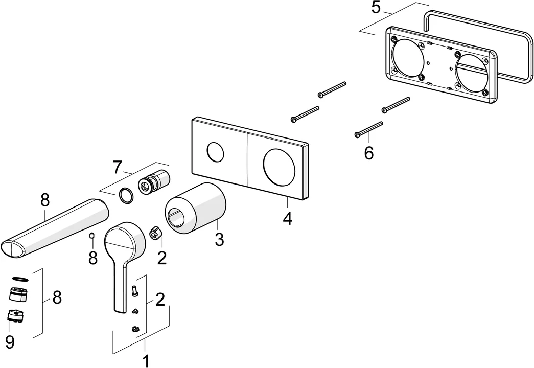 HansaRONDA Waschtischarmatur Hansaronda neu Einhebelmischer Fertigmontageset für Waschtischbatterie 4488 Rosette eckig Ausladung 186 mm DN 15 Chrom HansaRONDA Waschtischarmatur Hansaronda neu Einhebelmischer Fertigmontageset für Waschtischbatterie 4488 Rosette eckig Ausladung 186 mm DN 15 Chrom