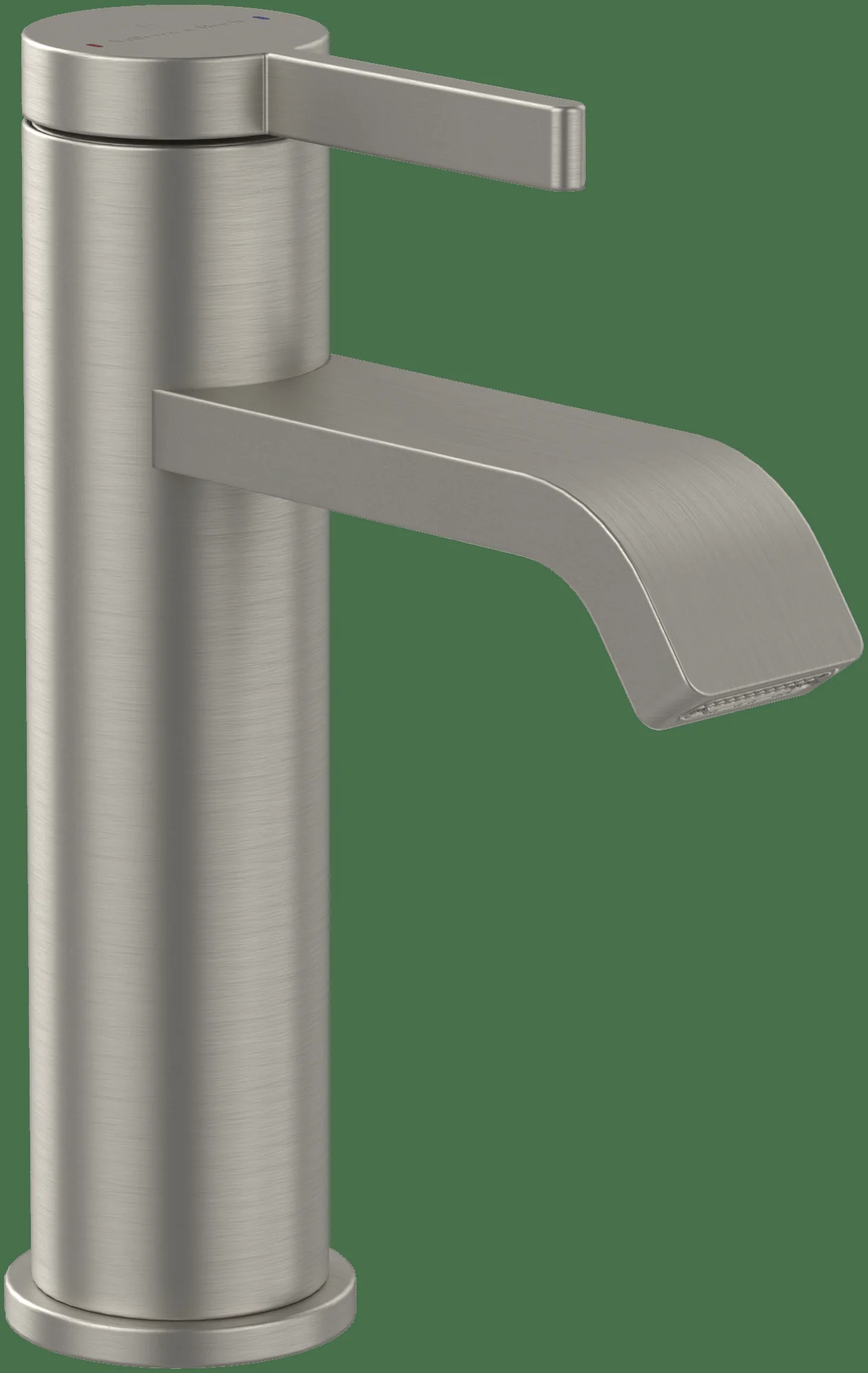 Villeroy & Boch Dawn Einhebel-Waschtischarmatur TVW106103152, 38 x 166 x 123 mm, Brushed Nickel Matt