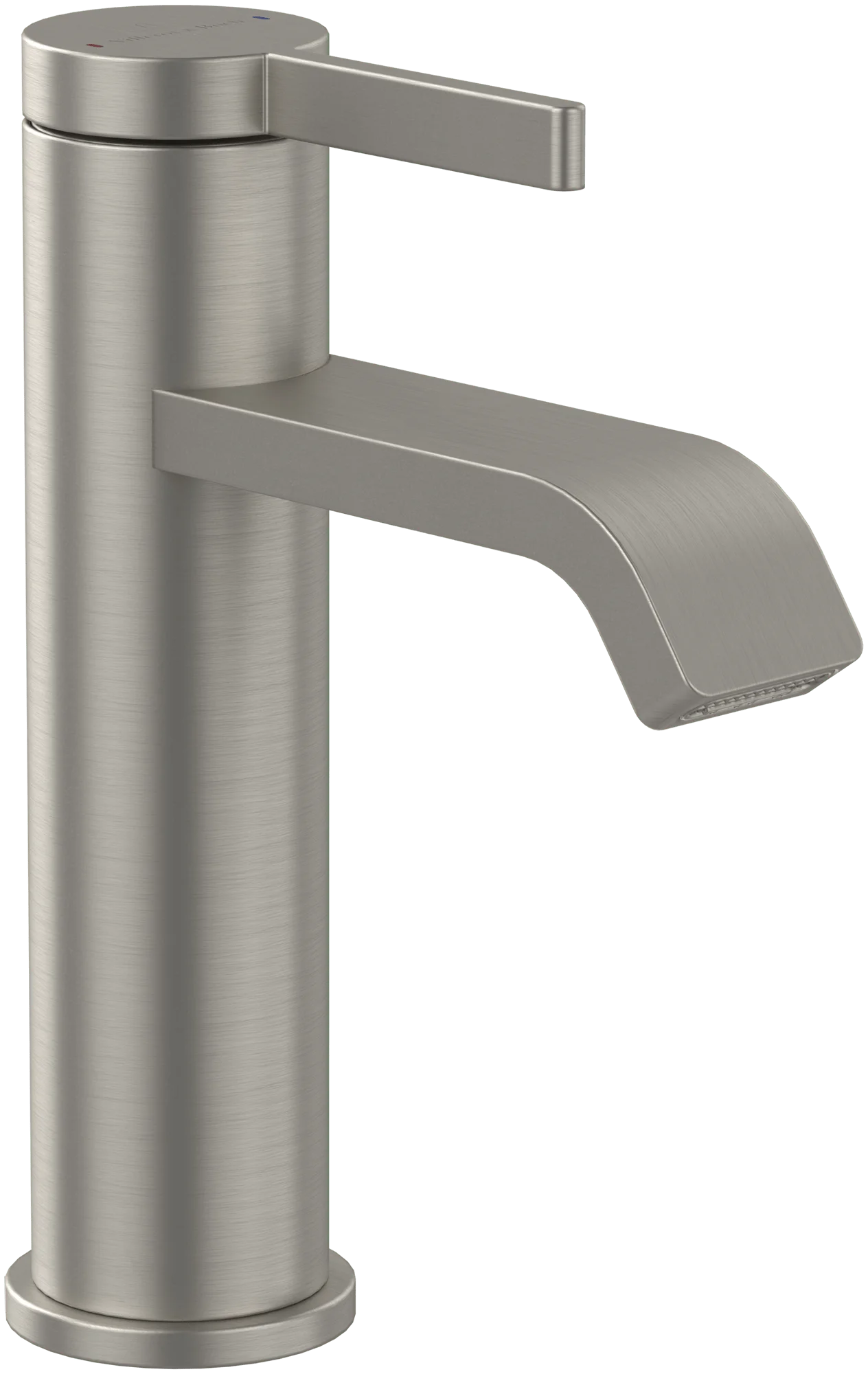 Villeroy & Boch Dawn Einhebel-Waschtischarmatur TVW106103152, 38 x 166 x 123 mm, Brushed Nickel Matt