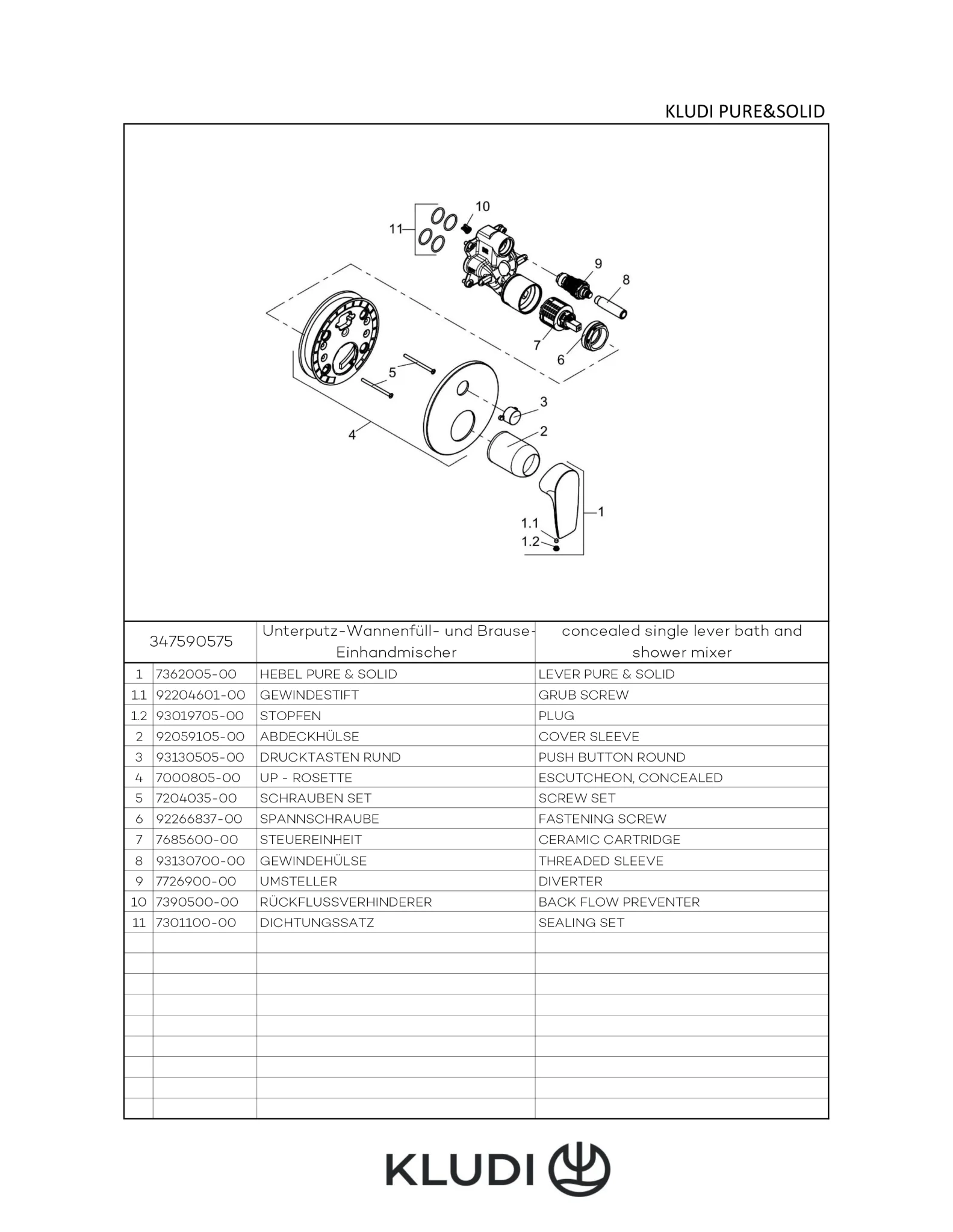 Kludi PURE&SOLID Unterputz-Wannenfüll- und Brause-Einhandmischer, chrom, Einhebelmischer, Feinbau-Set mit Funktionseinheit für Kludi SLIM.BOXX, PUSH&SWITCH Druckumsteller, automatische Umstellung Brause/Wanne Kludi PURE&SOLID Unterputz-Wannenfüll- und Brause-Einhandmischer, chrom, Einhebelmischer, Feinbau-Set mit Funktionseinheit für Kludi SLIM.BOXX, PUSH&SWITCH Druckumsteller, automatische Umstellung Brause/Wanne