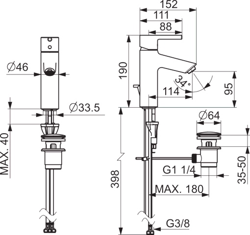 HansaVANTIS Waschtischarmatur Hansavantis 2022 EHM WT-Batt. HansaVANTIS XL 5256 Zugst.Ablgarn. Ausld. 114 mm chr Pinheb. HansaVANTIS Waschtischarmatur Hansavantis 2022 EHM WT-Batt. HansaVANTIS XL 5256 Zugst.Ablgarn. Ausld. 114 mm chr Pinheb.