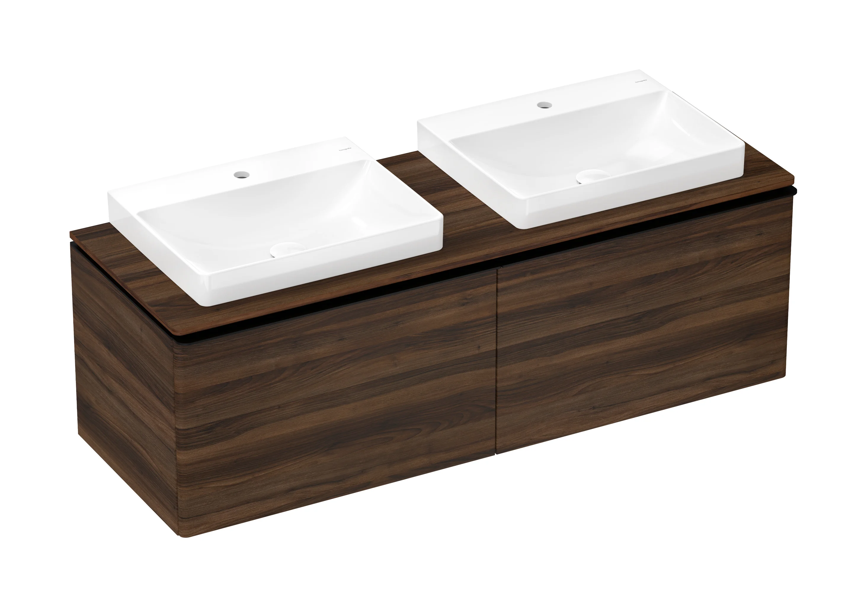 Hansgrohe Xelu Q Aufsatzwaschtisch, weiß, 600x480 mm, geschliffen, SmartClean, glänzend, ohne Überlauf