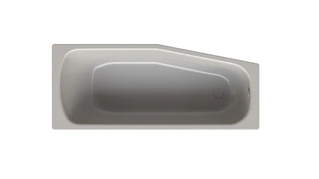 Bette Bambino Dust - Raumspar-Badewanne, 1-Sitzer, glasierter Titan-Stahl, 1570 x 650 mm, Randhöhe 30 mm