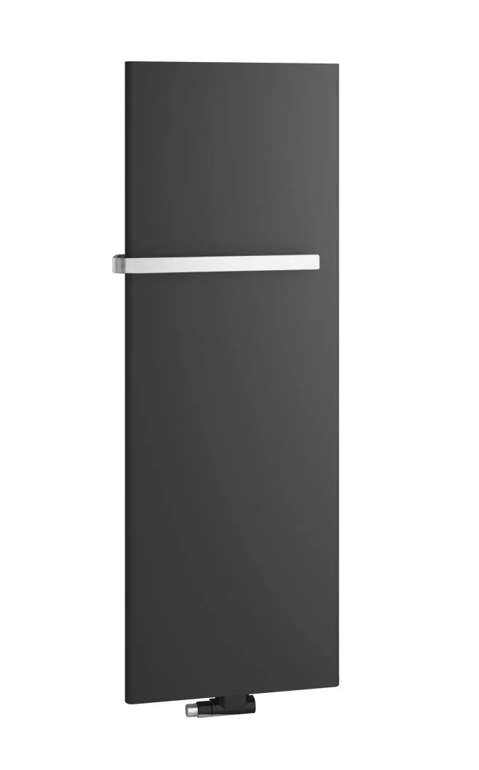 Kermi Design-Elektroheizkörper Elektro-Zusatzbetrieb „Pateo®“ 50 × 152,5 cm in Schwarz Soft (RAL 9005, matt)