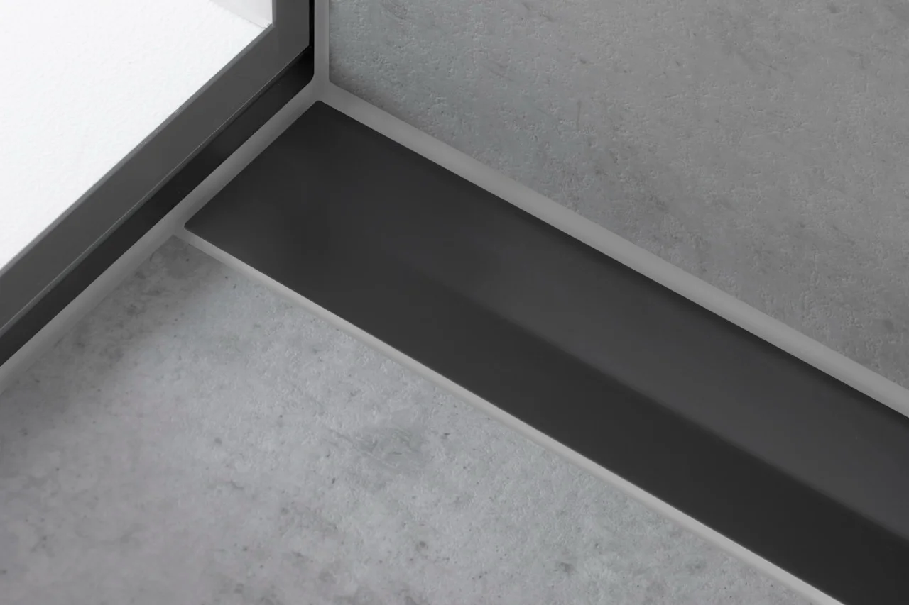 Hansgrohe RainDrain Flex Duschrinne 1200 mm, wandangebunden, Mattschwarz