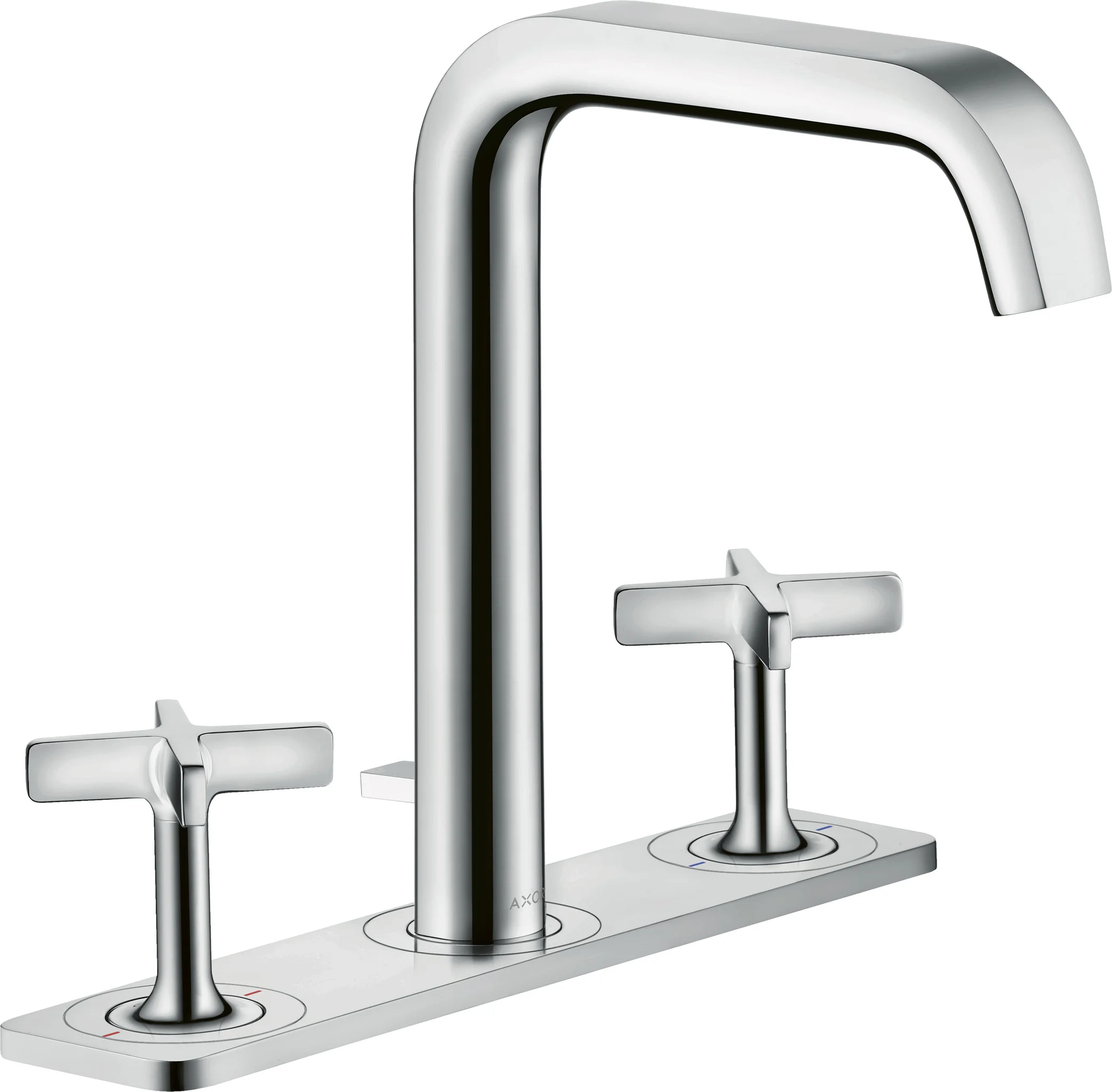 Hansgrohe AXOR Citterio E 3-Loch Waschtischarmatur chrom, ComfortZone 170, Ausladung 165 mm, Auslaufhöhe 170 mm, Kreuzgriff, Laminarstrahl, max. Durchfluss 5 l/min Hansgrohe AXOR Citterio E 3-Loch Waschtischarmatur chrom, ComfortZone 170, Ausladung 165 mm, Auslaufhöhe 170 mm, Kreuzgriff, Laminarstrahl, max. Durchfluss 5 l/min