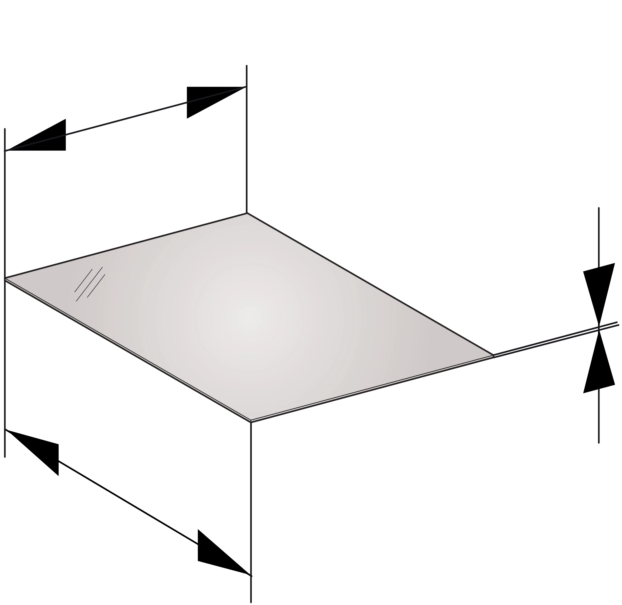 KEUCO Abdeckplatte „Edition 11“ Trüffel (Glas), 361 × 524 × 3 mm KEUCO Abdeckplatte „Edition 11“ Trüffel (Glas), 361 × 524 × 3 mm