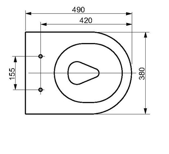 Toto Wand-Tiefspül-WC randlos „RP compact“ 380 × 332 × 490 mm in weiß Toto Wand-Tiefspül-WC randlos „RP compact“ 380 × 332 × 490 mm in weiß