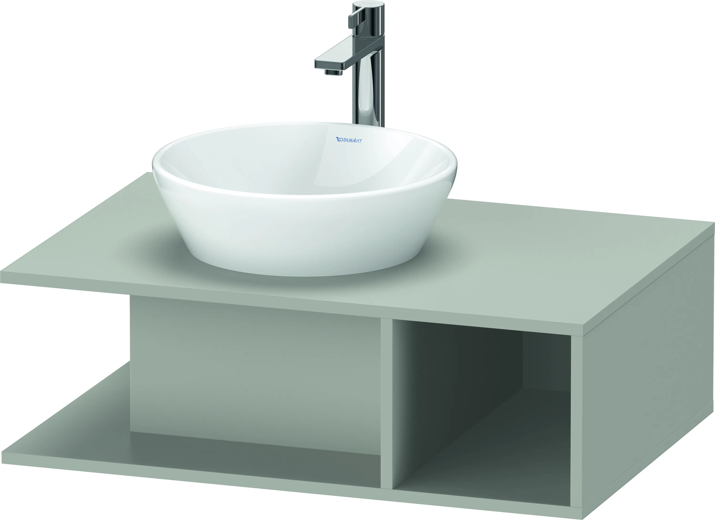 Duravit Waschtischunterschrank wandhängend „D-Neo“ 80 × 26 × 55 cm Betongrau Matt Duravit Waschtischunterschrank wandhängend „D-Neo“ 80 × 26 × 55 cm Betongrau Matt