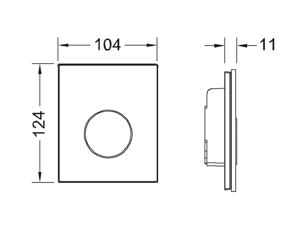 loop Urinal-Betätigungsplatte m. Kart. Gl. weiß glzd. T. weiß glzd. loop Urinal-Betätigungsplatte m. Kart. Gl. weiß glzd. T. weiß glzd.