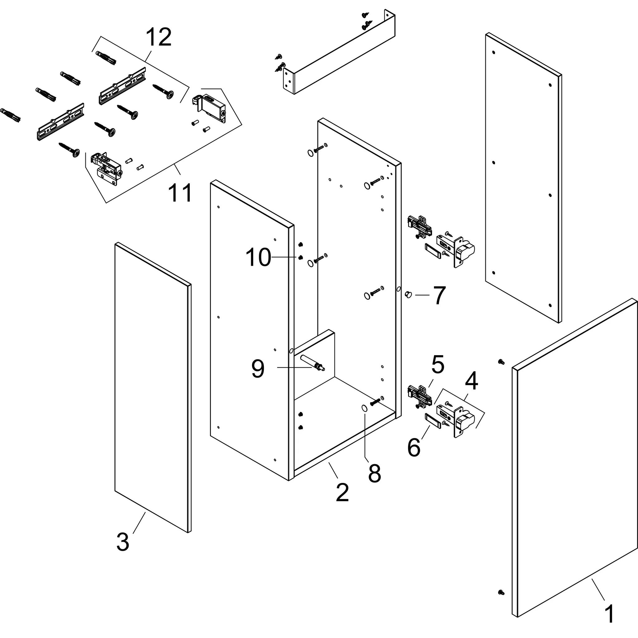 Hansgrohe Waschtischunterschrank Xilesa E Sandbeige Matt, 340x240 mm, mit Türanschlag rechts und SoftClose-Funktion