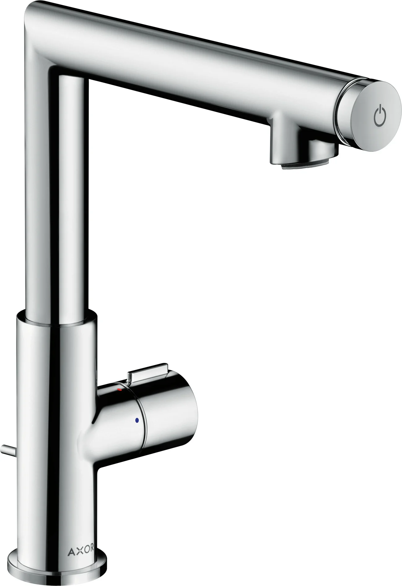 Hansgrohe AXOR Uno Select Waschtischmischer 45016XXX, Chrom, Ausladung 160 mm, Auslaufhöhe 219 mm, Zylindergriff, Schwenkbereich 110°, Normalstrahl, max. Durchflussmenge 5 l/min