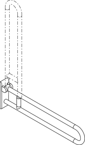 HEWI Stützklappgriff „Serie 801“ HEWI Stützklappgriff „Serie 801“