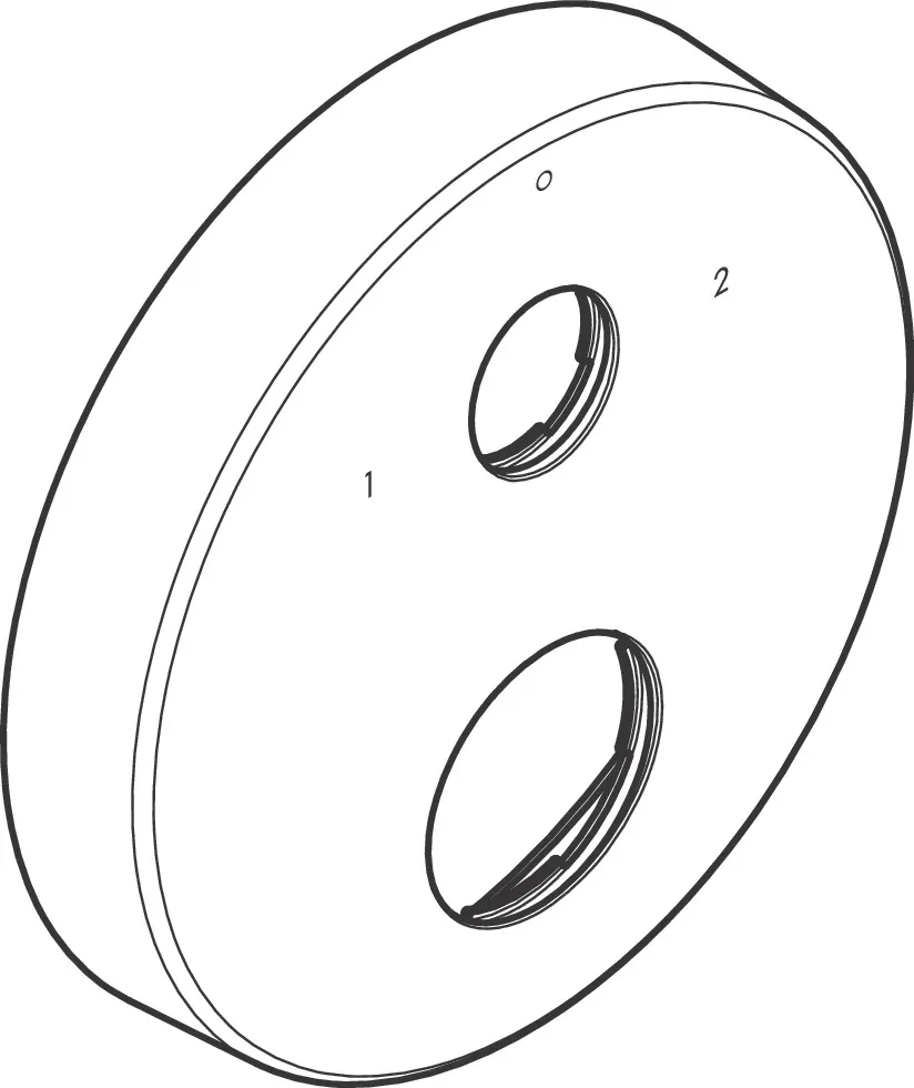 AXOR Verlängerungsrosette rund 2-Loch 0-1-2, Chrom AXOR Verlängerungsrosette rund 2-Loch 0-1-2, Chrom
