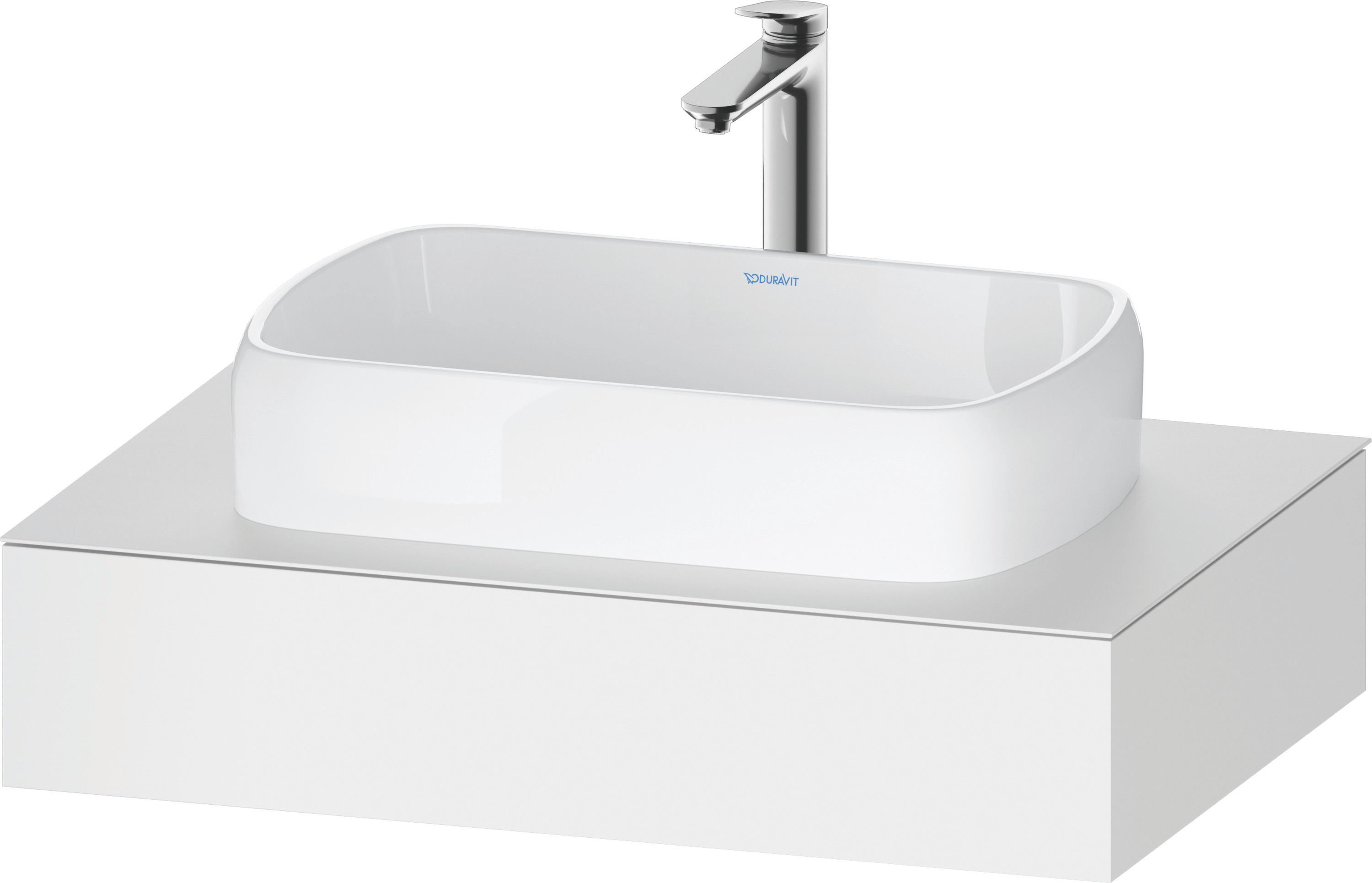 Duravit Konsole „Qatego“ in Weiß Matt